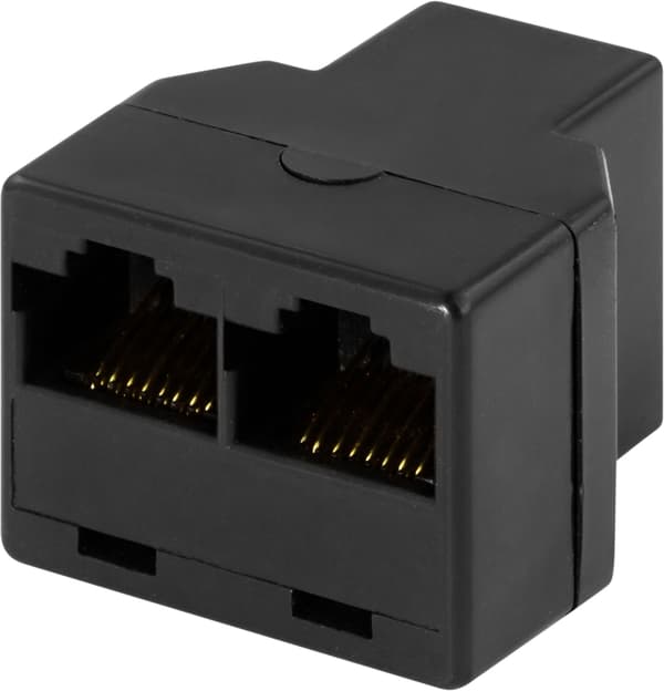 Treveis kobling 8P/8C RJ45, svart