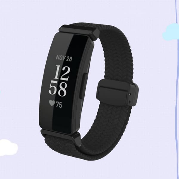 Nylonklokkerem til Fitbit Inspire 3 Svart Black