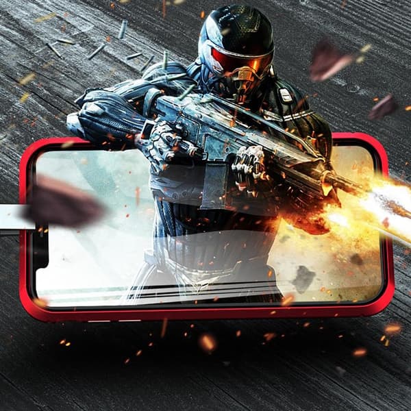 iPhone 11 Pro-fodral dubbelsidigt rött