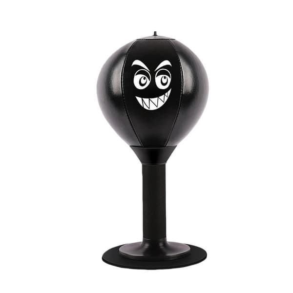 Bordboksebold til stressreduktion med sugekop og pumpe, sort Black