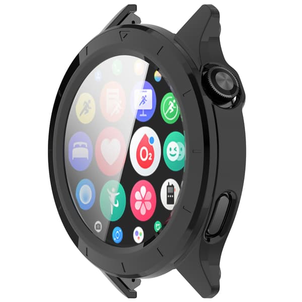 Xiaomi Watch S4 -kotelo sisäänrakennetulla näytönsuojalla - Musta