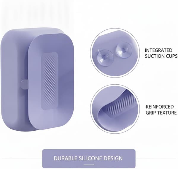 Silikone Tissueboksholder, 1 STK, LILLA PURPLE