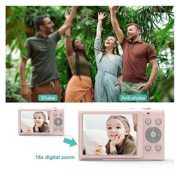 Digitalkamera 2.7K/44MP/16x Zoom/Anti-Shake/Webcam Sort