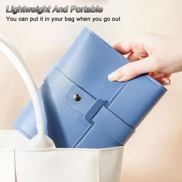 Øreringeholder Organizer med foldbart bogdesign, blå blue