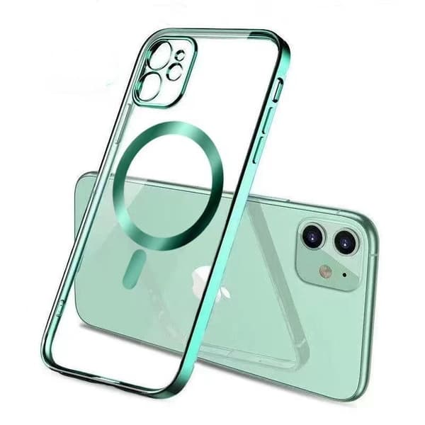 Mobilcover med MagSafe - Grøn / Transparent Grøn