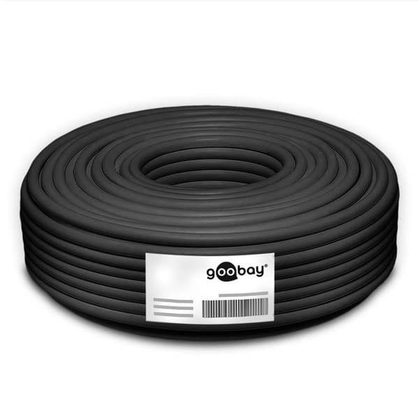 CAT 7 utomhusnätverkskabel, S/FTP (PiMF), svart