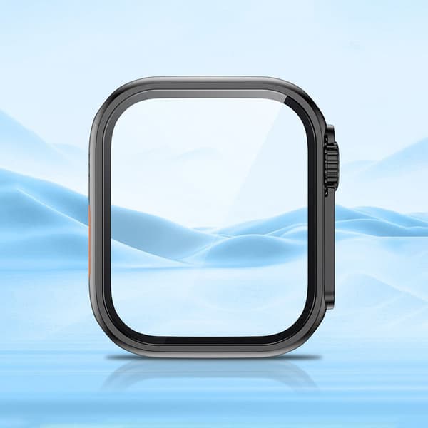 Apple Watch 45 mm kova kotelo karkaistulla kalvolla, musta