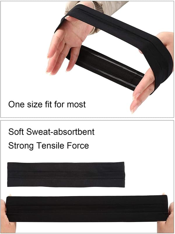 Svettband Sportpannband Mörkgrå