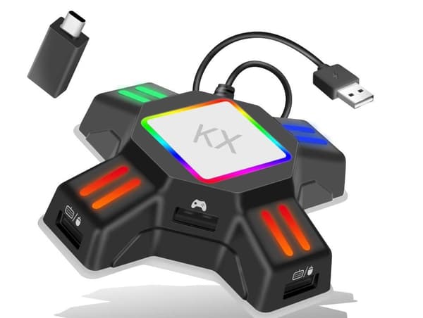 Kablet tastatur- og musadapter for Nintendo Switch, Xbox One, PS3/4