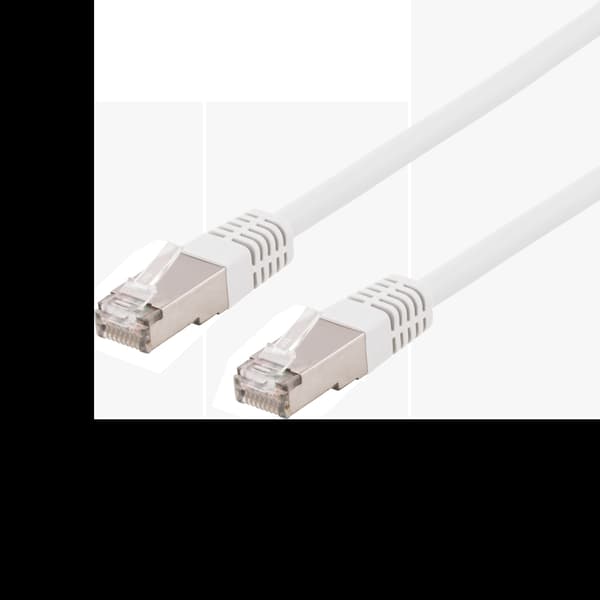 S/FTP Cat6-patch-kaapeli, LSZH, 3m, valkoinen