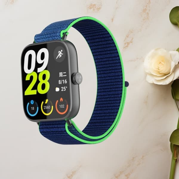 Redmi Watch 5/4 Flätad Nylonrem Grön Green