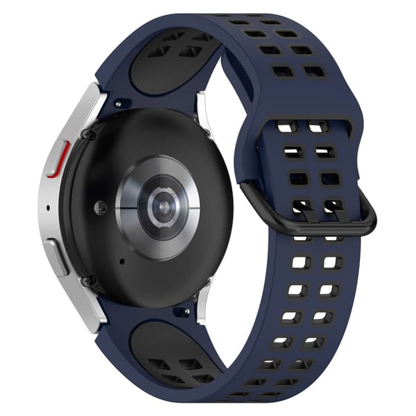 Urrem i silikone mørkeblå Samsung Galaxy Watch 3 41 mm/4/4 Classic/5/5 Pro DarkBlue