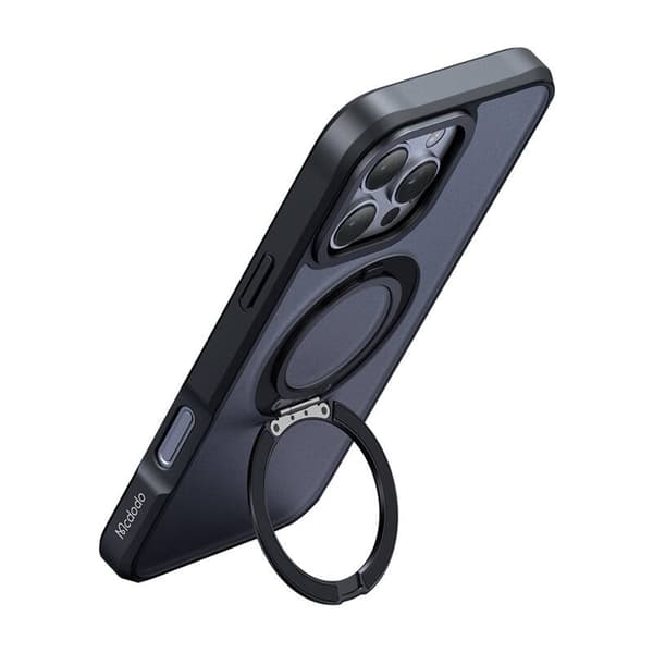 McDodo PC-4933 MagSafe-fodral för iPhone 16 Pro Max med stativ (svart)
