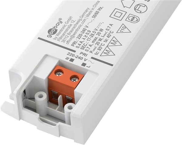 LED konstantströmsdrivare 700 mA, 20 W