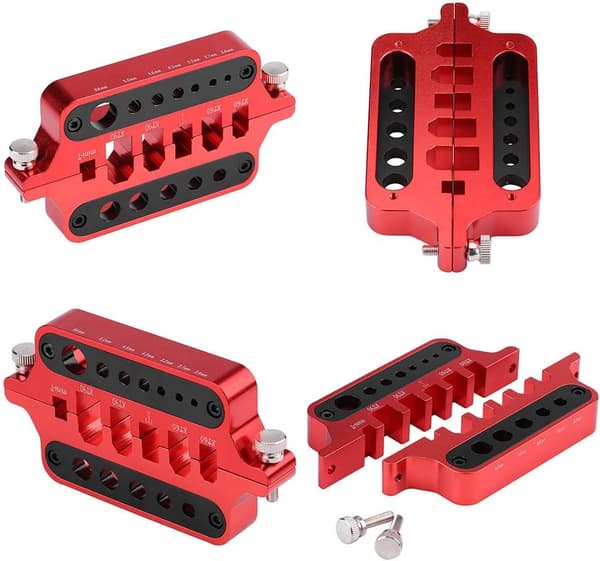 Multifunktionel loddestation i aluminium til XT60, XT90 og T (banan) stik