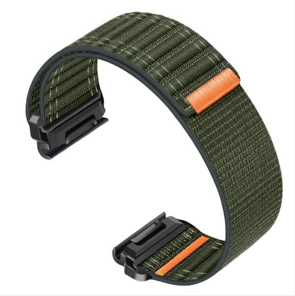 26 mm nailoninen kellonranneke Garmin Fenix 8/5/6/7X Pro/Epix 935/965 Vihreä