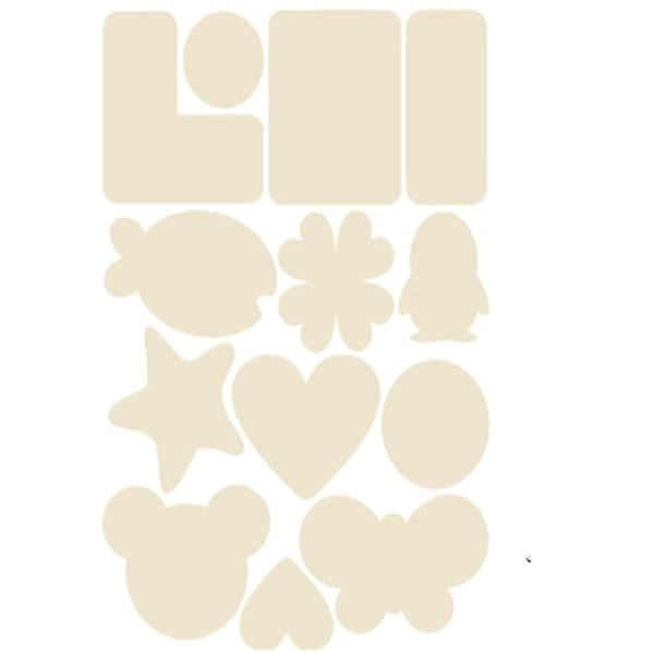 Selvklebende reparasjonslapper Nylon Beige 5 ark