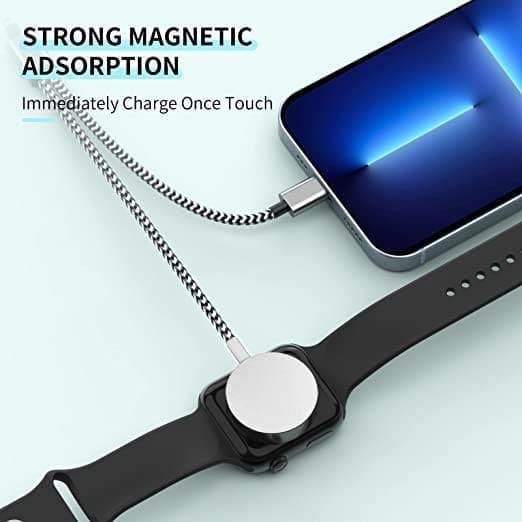 Oplader til Apple Watch iWatch Series 7/6/SE/5/4/3/2/1, 2-i-1