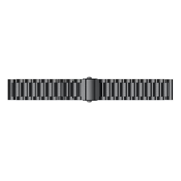 Urrem i rustfrit stål - Komfortabel og sikker pasform Sort 22 mm Sort 22 mm Black