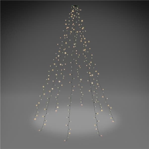 280 LED julgransbelysning med ring, 8x 2 m