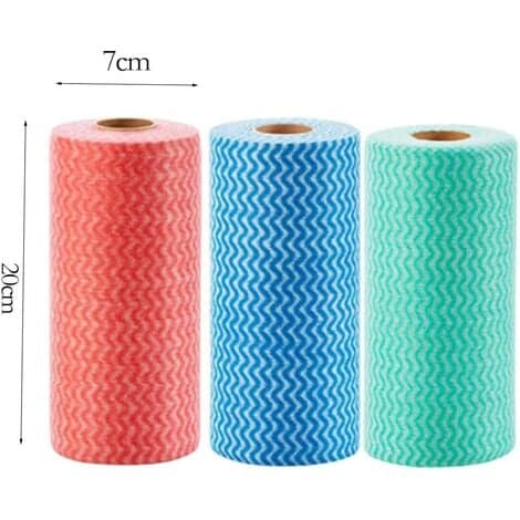 50 Engångs Non-Woven Köksrengöringsdukar - Grön