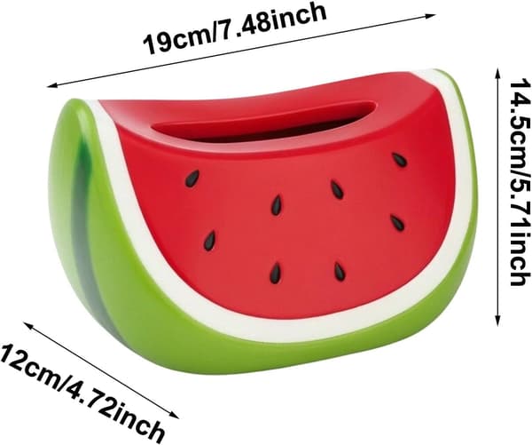 Fruktformet vevsboks matt vevsholder, vannmelon watermelon