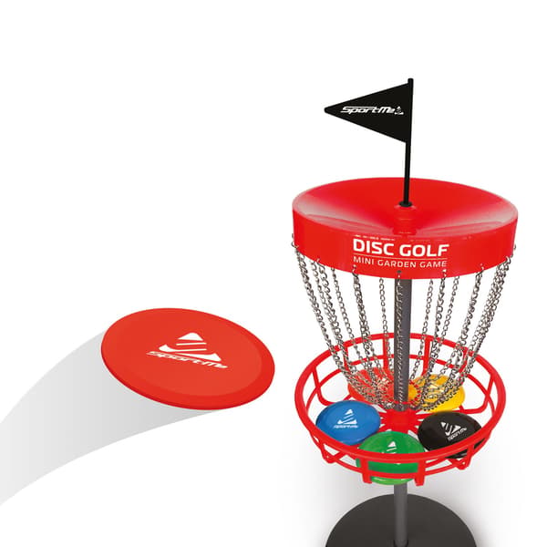 Disc golf-set med korg