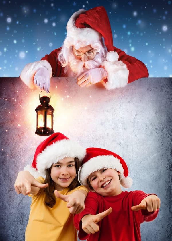 0,9 x 2 m Jule Sne Nat baggrund Julemands Baggrund Olielampe Baggrund Julebaggrund Fotobaggrund