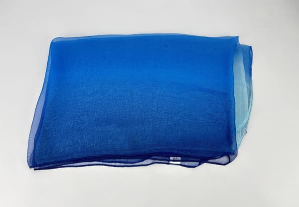 Shimmer Sjal: Elegant perle chiffon skjerf Blå Blue