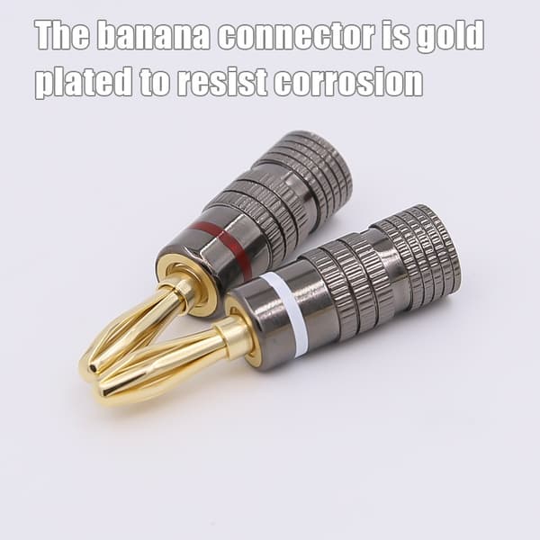 Bananstik forgyldt 4 mm 16-pak