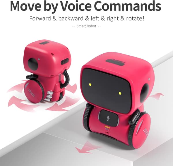 Interaktive Smarte Robotleker, Intelligente Robotleker for Barn, Jenter & Gutter Robotleker 3 År og Eldre, Stemmestyrt red