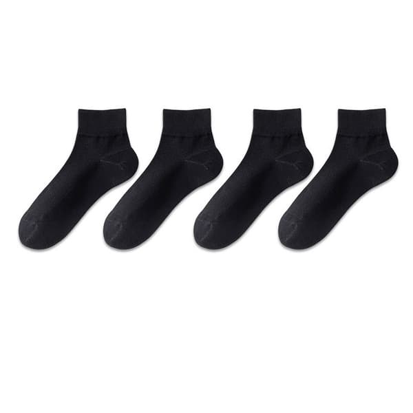 Saumattomat piilosukat - 4 paria musta Black