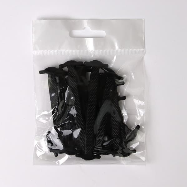 Elastiske skolisser uten knyting, svart Black