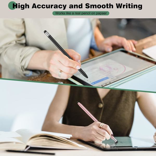 2 i 1 Stylus til iPhone/iPad/pro/Mini/Air/Samsung/Tablet