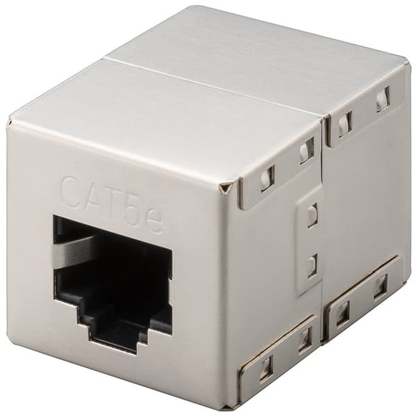 RJ45 modulär kontakt, CAT 5e, metallhölje