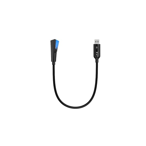 USB-mikrofon med én-knapps demping - 360° justerbar svanehals, Plug & Play, kompatibel med Windows, macOS og Linux