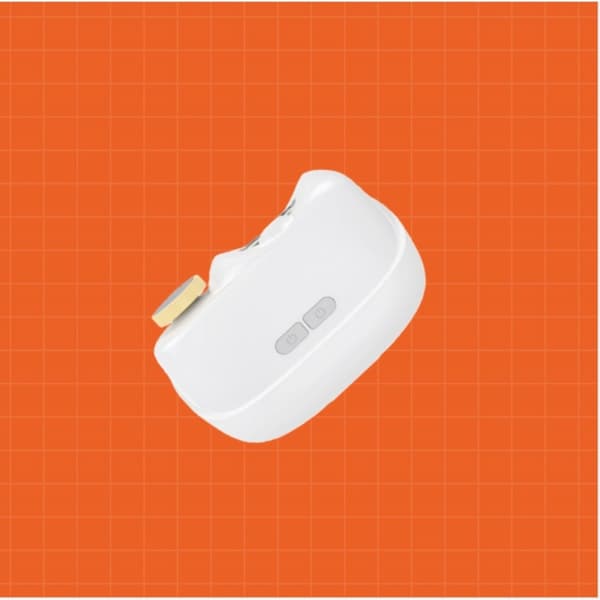 Elektrisk negleklipper: Automatisk negleklipper og sliper med LED-lys Hvit White