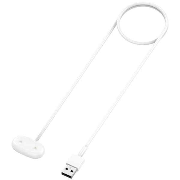 Magnetisk laddningskabel kompatibel med Google Fitbit Air - USB-A, ABS+TPE, 100cm, Snabbladdning Vit