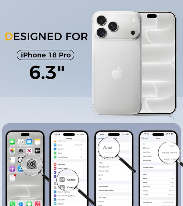 iPhone 18 Pro-deksel, flytende silikondeksel, kremgul iPhone18PRO