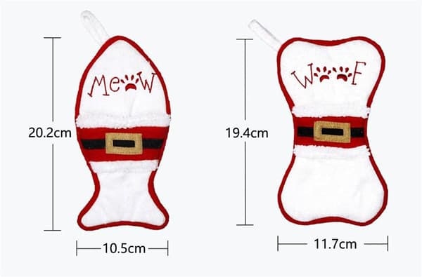 Julesokker Bestikposer Slikpose Håndlavet Pynt til Hjemmet Juletræsdekoration 20 cm (A) A