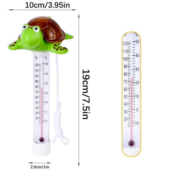 Flytande Termometer, Flytande Pooltermometrar, för Inomhus- och Utomhuspooler (Termometer B)