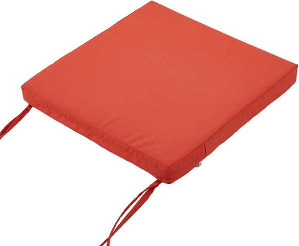Stolputer Firkantede Vanntette Terrassestolputer, Stolputer med Bånd, for Utemøbler Hage Sofapute (Oransje, 40x40x5cm) orange s