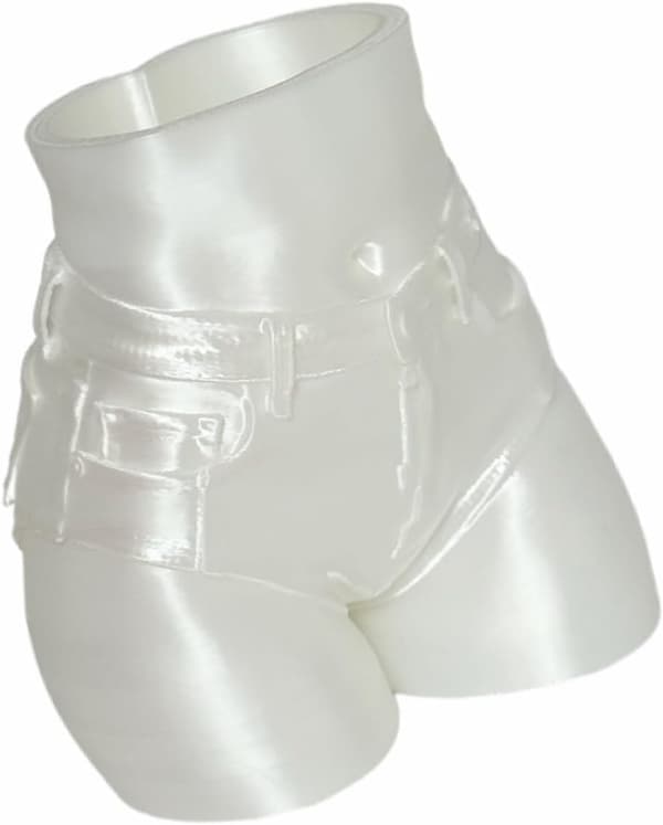 Trykt pennholder, nyhetsshortskopp, kompakt skrivebordsorganisering for studiebord, leserom (silkwhite) A