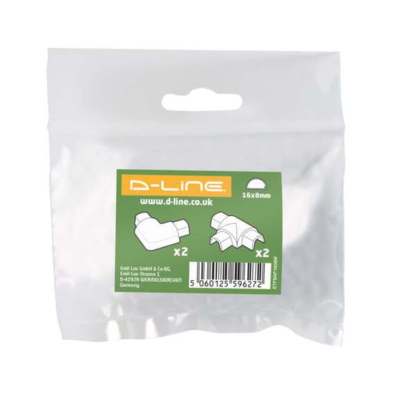 Adapterkit 16x8mm Hvid
