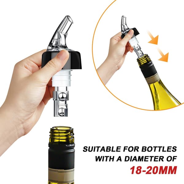 Automatisk dispenser för flaskor, snabb dispenser för sprit, automatisk dispenser för hemmabar 30 ml (4-pack)