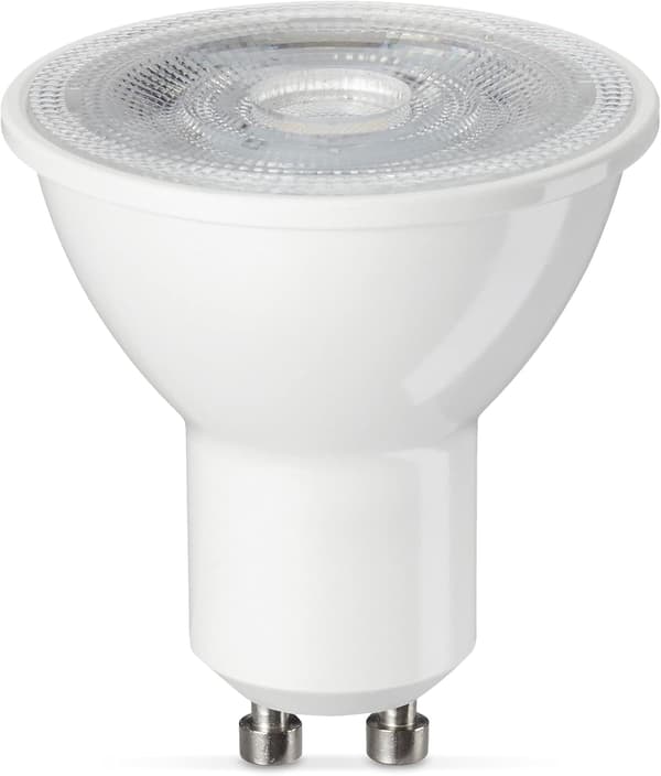 Förpackning med 10 GU10 5W LED-spotlightlampor (motsvarande 50W) Varmvit Ej dimbar
