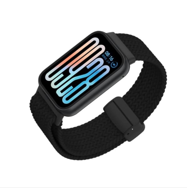 Nylon urrem til Xiaomi Mi Band 9 Pro/8 Pro, Redmi Watch 5 Sort