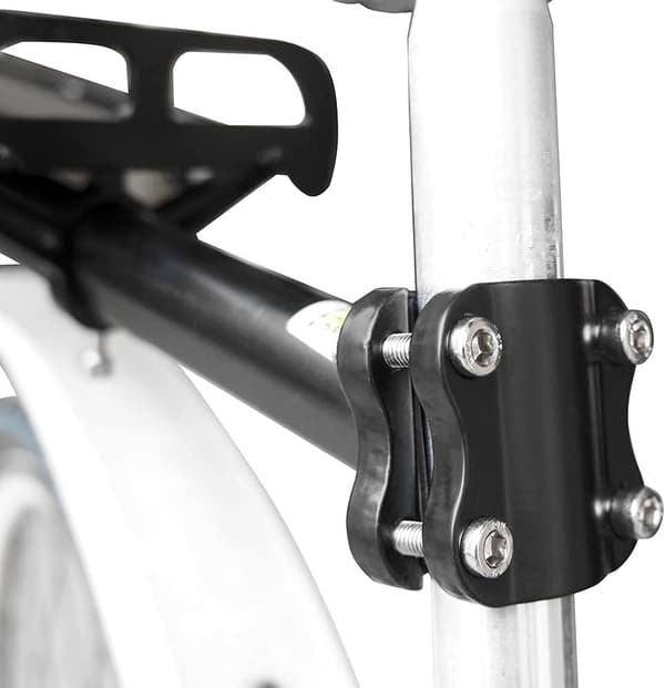 Infällbart bakre pakethållarstöd av aluminiumlegering för cyklar