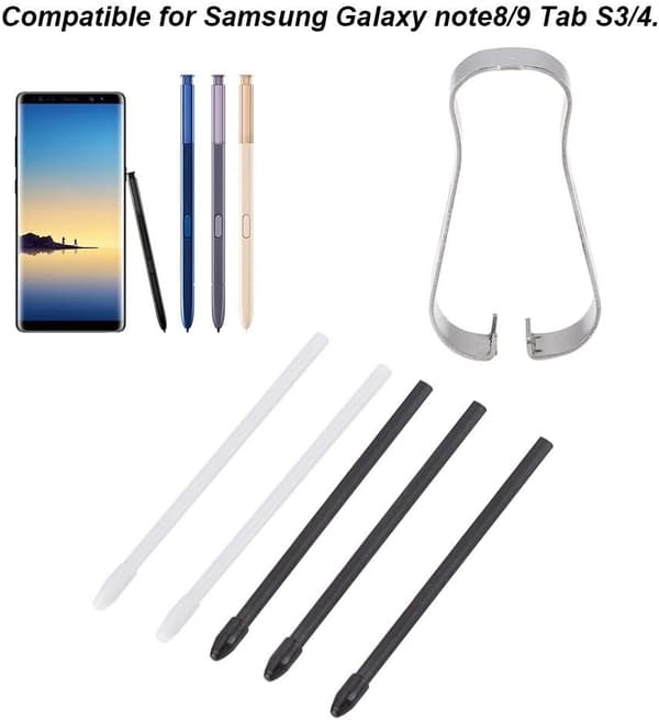 Avancerat S Pen-laddningskit (svart) för Samsung Galaxy Note 8/9 Tab S3/4