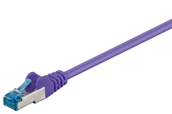 Patchkabel CAT 6A, S/FTP (PiMF), violett, 10 m